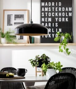 Habitat Abaya Spun Bamboo Pendant Shade - Black 9 Habitat Abaya Spun Bamboo Pendant Shade - Black -Habitat Store 9501108 R Z002C