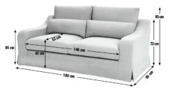 Habitat Odin Fabric 2 Seater Sofa - Natural 11 Habitat Odin Fabric 2 Seater Sofa - Natural -Habitat Store 9503072 R E001