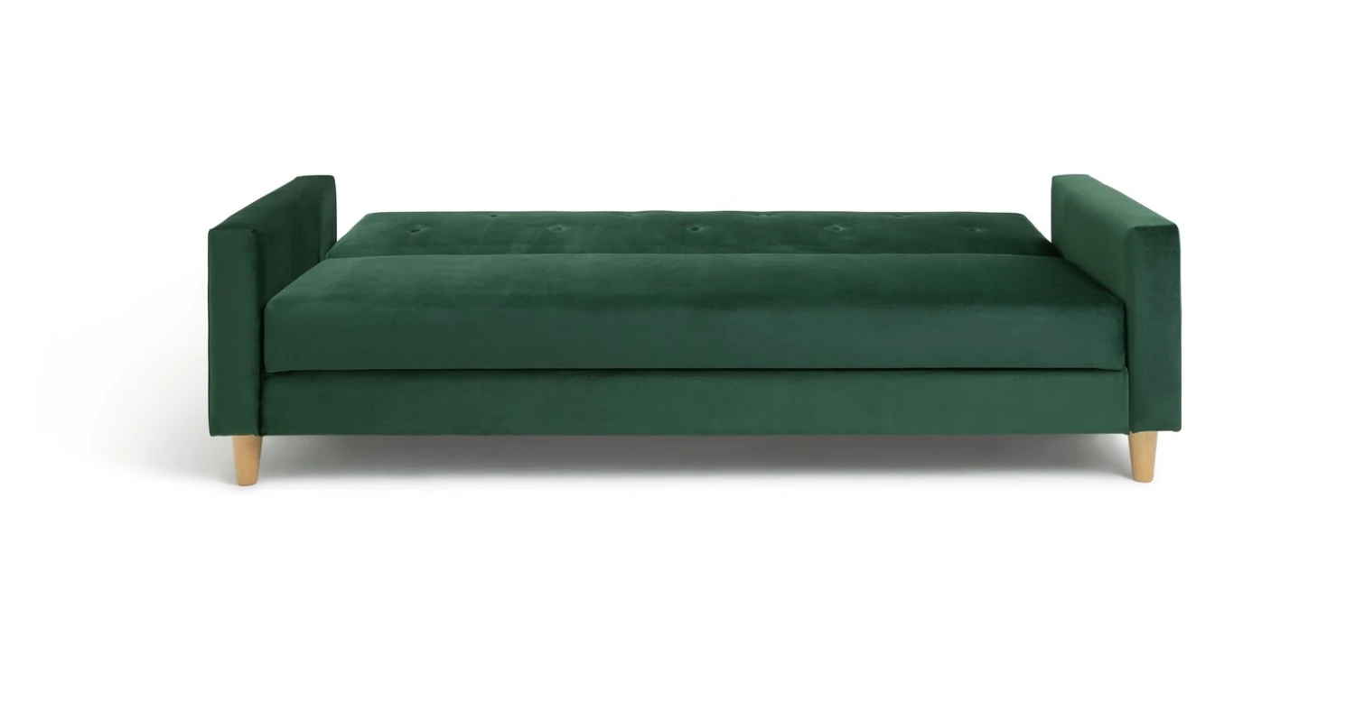 Habitat Brooks Clic Clac Storage Fabric Sofa Bed - Green 7 Habitat Brooks Clic Clac Storage Fabric Sofa Bed - Green - Image 7