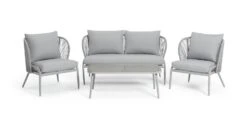 Habitat Riya 4 Seater Cane Effect Garden Sofa Set-Light Grey 13 Habitat Riya 4 Seater Cane Effect Garden Sofa Set-Light Grey -Habitat Store 9505197 R Z002A