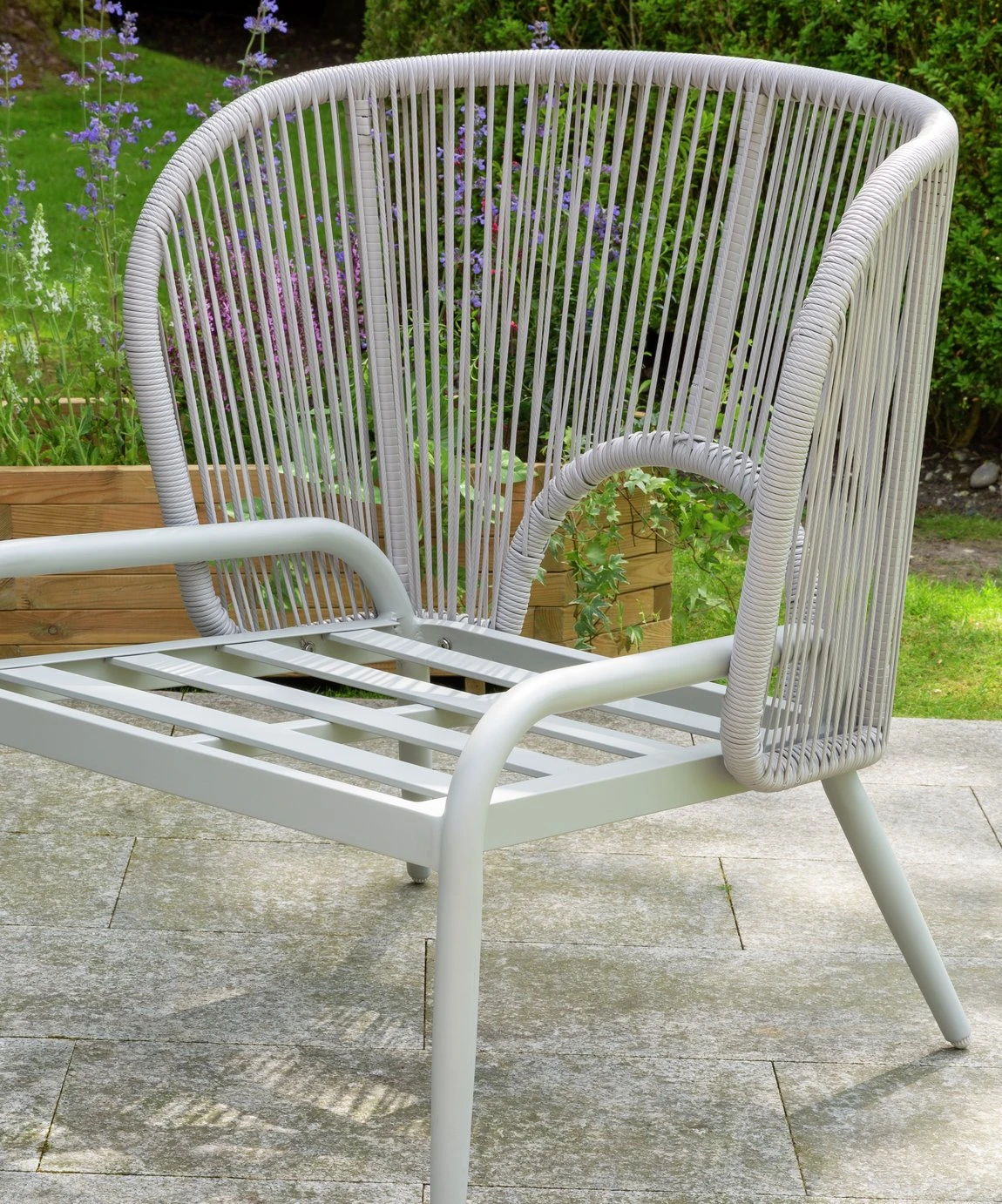 Habitat Riya 4 Seater Cane Effect Garden Sofa Set-Light Grey 10 Habitat Riya 4 Seater Cane Effect Garden Sofa Set-Light Grey - Image 10