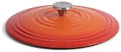 Habitat 4 Litre Cast Iron Shallow Casserole Dish - Orange -Habitat Store 9505805 R Z004A