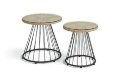 Habitat Noah 4 Seater Metal Garden Sofa Set - Black & Oak 17 Habitat Noah 4 Seater Metal Garden Sofa Set - Black & Oak -Habitat Store 9507092 R Z002A