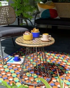 Habitat Noah 4 Seater Metal Garden Sofa Set - Black & Oak 24 Habitat Noah 4 Seater Metal Garden Sofa Set - Black & Oak -Habitat Store 9507092 R Z006C