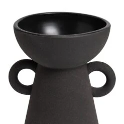 Habitat Large Ceramic Vase With Handles - Black 8 Habitat Large Ceramic Vase With Handles - Black -Habitat Store 9509131 R Z003A