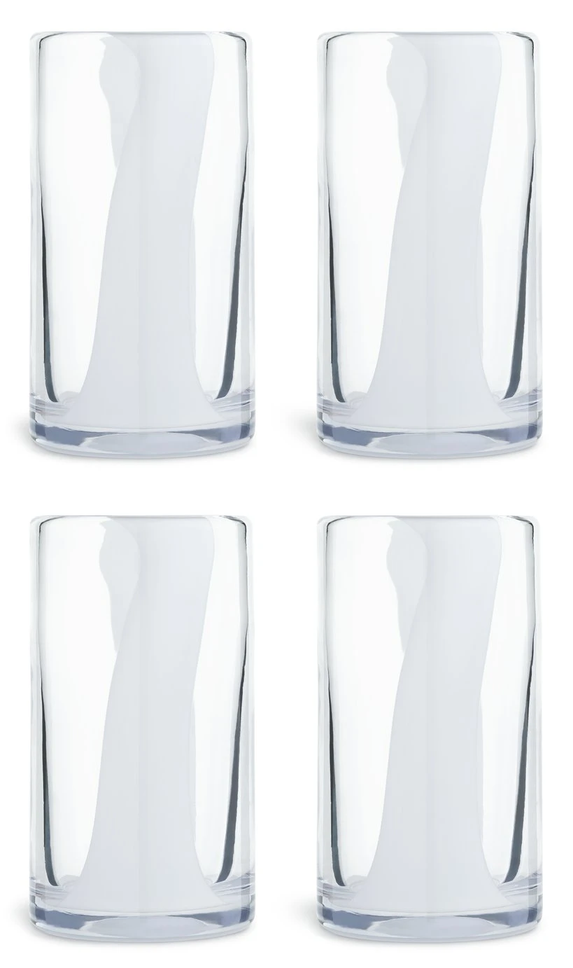 Habitat Art Glass Set Of 4 Hi Ball Glasses 1 Habitat Art Glass Set Of 4 Hi Ball Glasses