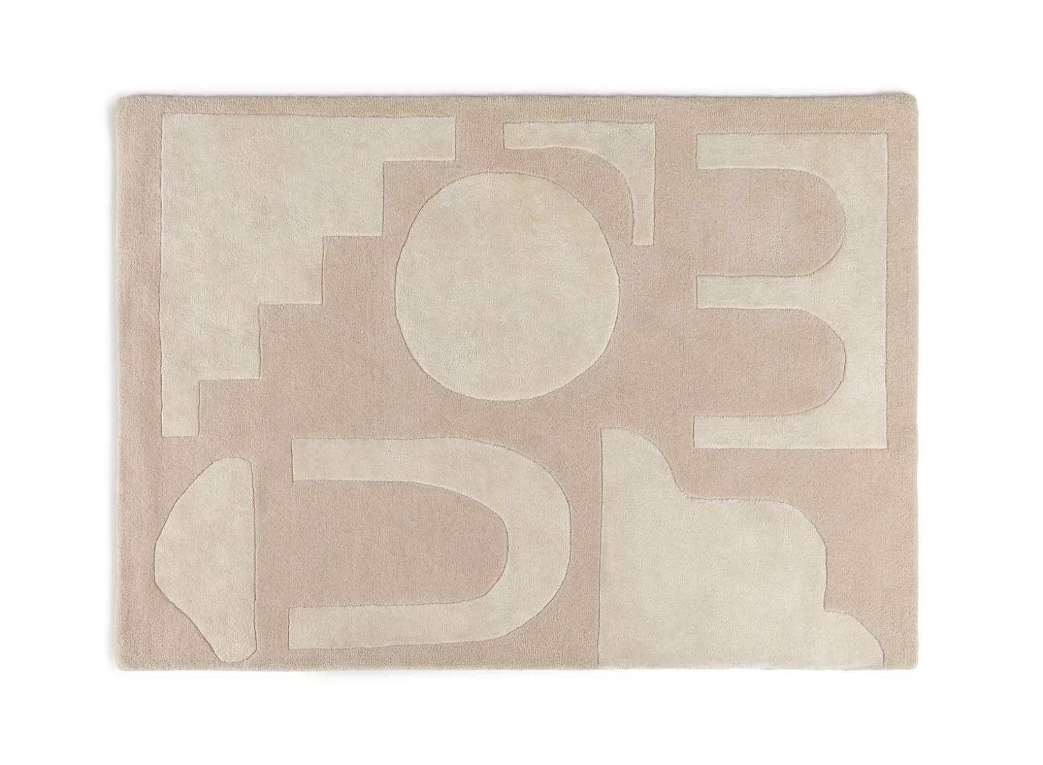 Habitat Tufted Wool Rug - Natural - 120x170cm 1 Habitat Tufted Wool Rug - Natural - 120x170cm
