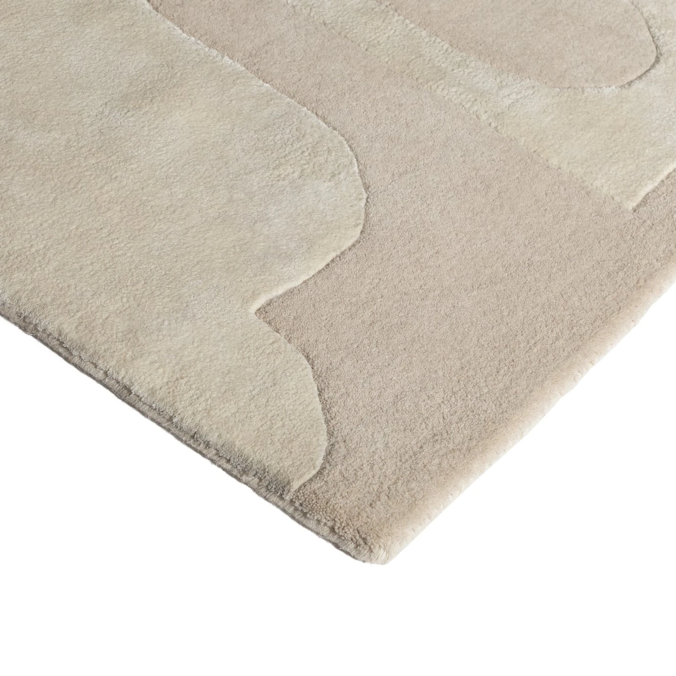 Habitat Tufted Wool Rug - Natural - 120x170cm 3 Habitat Tufted Wool Rug - Natural - 120x170cm - Image 3