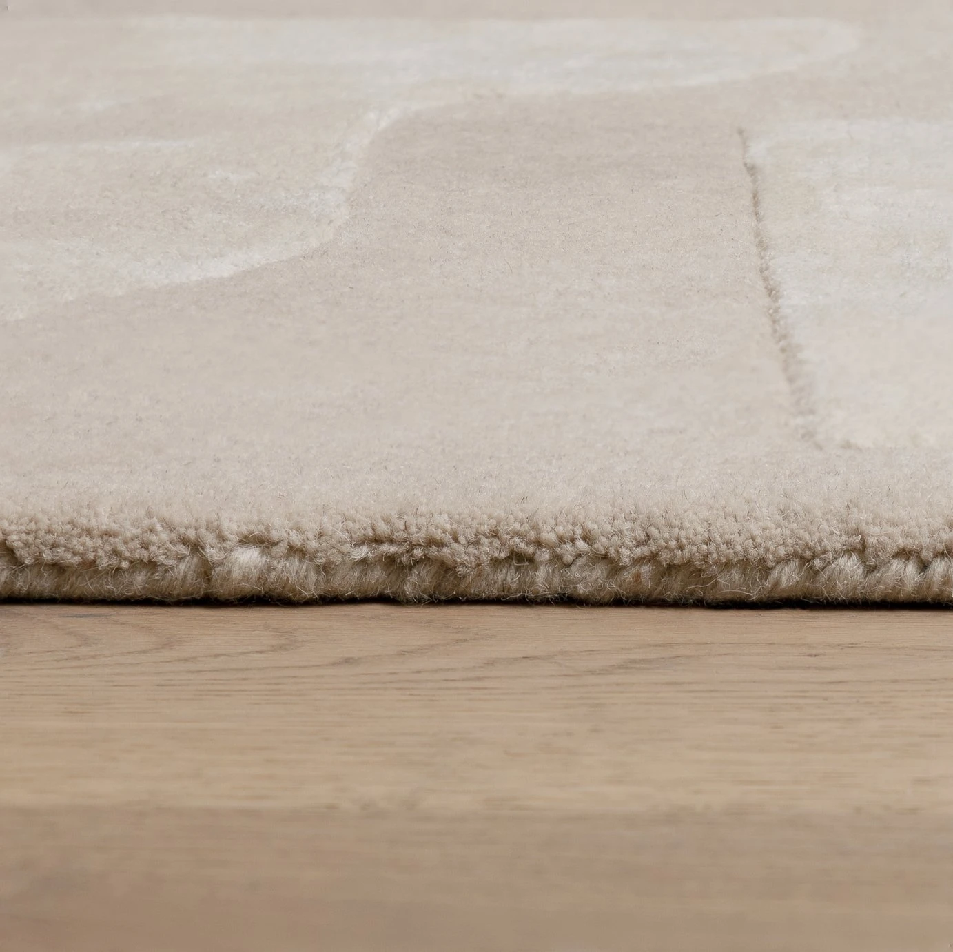 Habitat Tufted Wool Rug - Natural - 120x170cm 4 Habitat Tufted Wool Rug - Natural - 120x170cm - Image 4