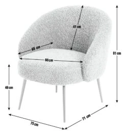 Habitat Ash Boucle Accent Chair - Grey 12 Habitat Ash Boucle Accent Chair - Grey -Habitat Store 9515510 R E001