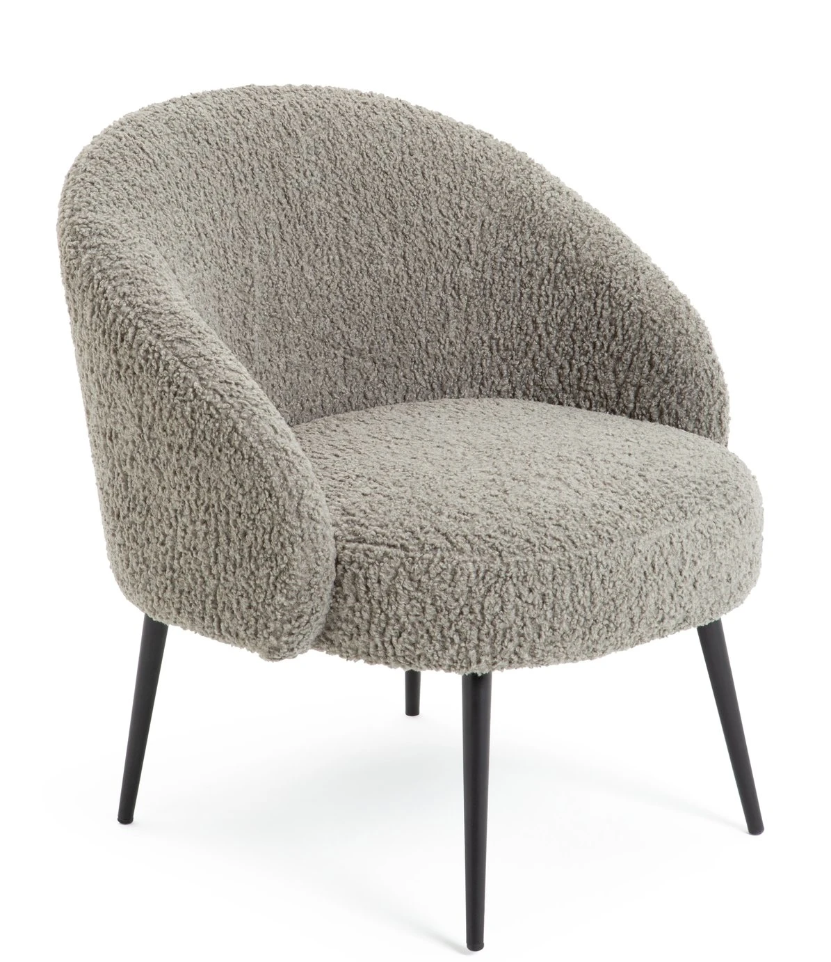 Habitat Ash Boucle Accent Chair - Grey 7 Habitat Ash Boucle Accent Chair - Grey - Image 7
