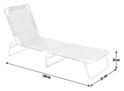 Habitat Folding Metal Sun Lounger - Grey -Habitat Store 9515668 R E001