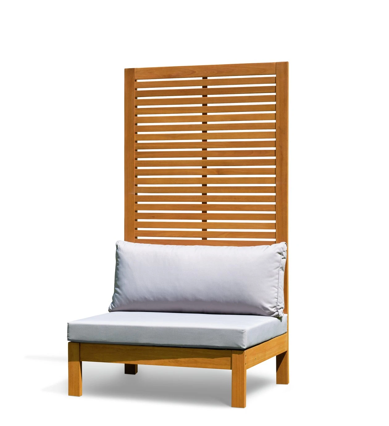 Habitat Samoa Wooden Single Seat Garden Chair-Natural 1 Habitat Samoa Wooden Single Seat Garden Chair-Natural