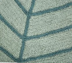 Habitat Kids Leaf Shaped Rug - Green - 80x110cm -Habitat Store 9517367 R B001