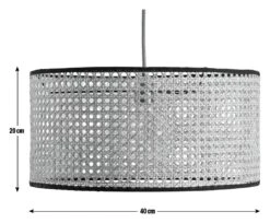 Habitat Ashi Rattan 40cm Shade - Natural & Black 9 Habitat Ashi Rattan 40cm Shade - Natural & Black -Habitat Store 9519602 R E001