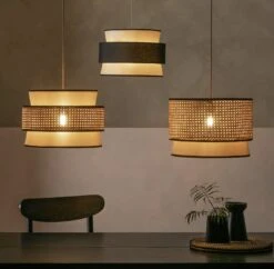 Habitat Ashi Rattan 40cm Shade - Natural & Black 12 Habitat Ashi Rattan 40cm Shade - Natural & Black -Habitat Store 9519602 R Z002C