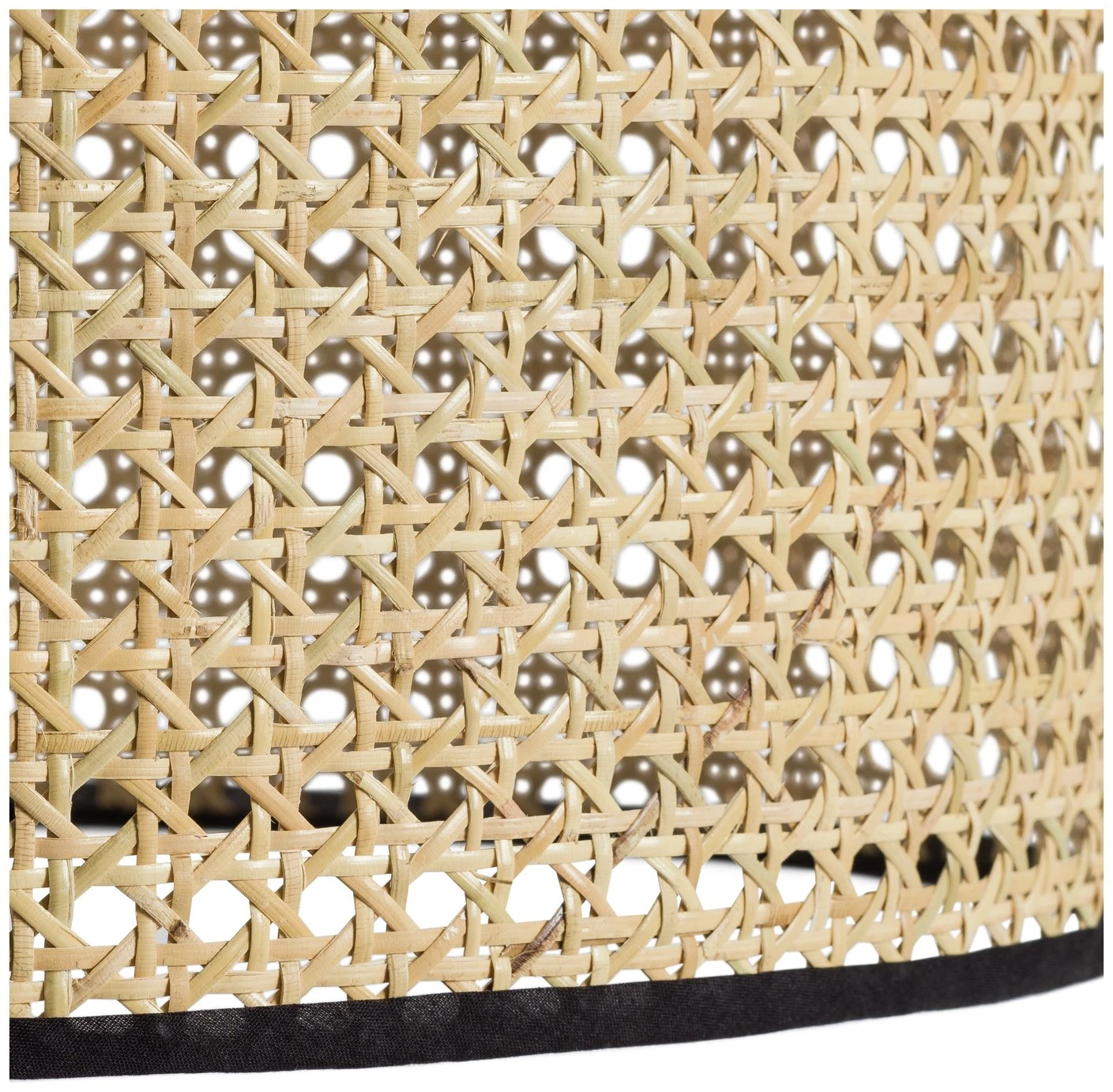 Habitat Ashi Rattan 40cm Shade - Natural & Black 5 Habitat Ashi Rattan 40cm Shade - Natural & Black - Image 5
