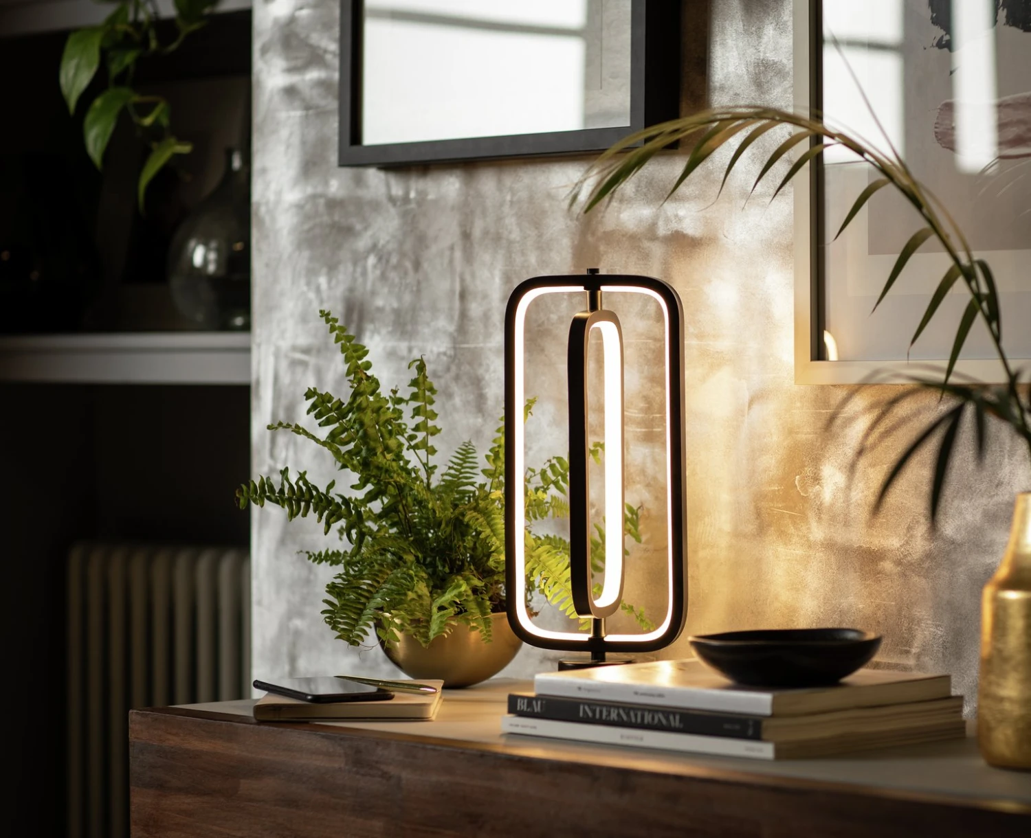 Habitat Sio Metal LED Table Lamp - Black 1 Habitat Sio Metal LED Table Lamp - Black