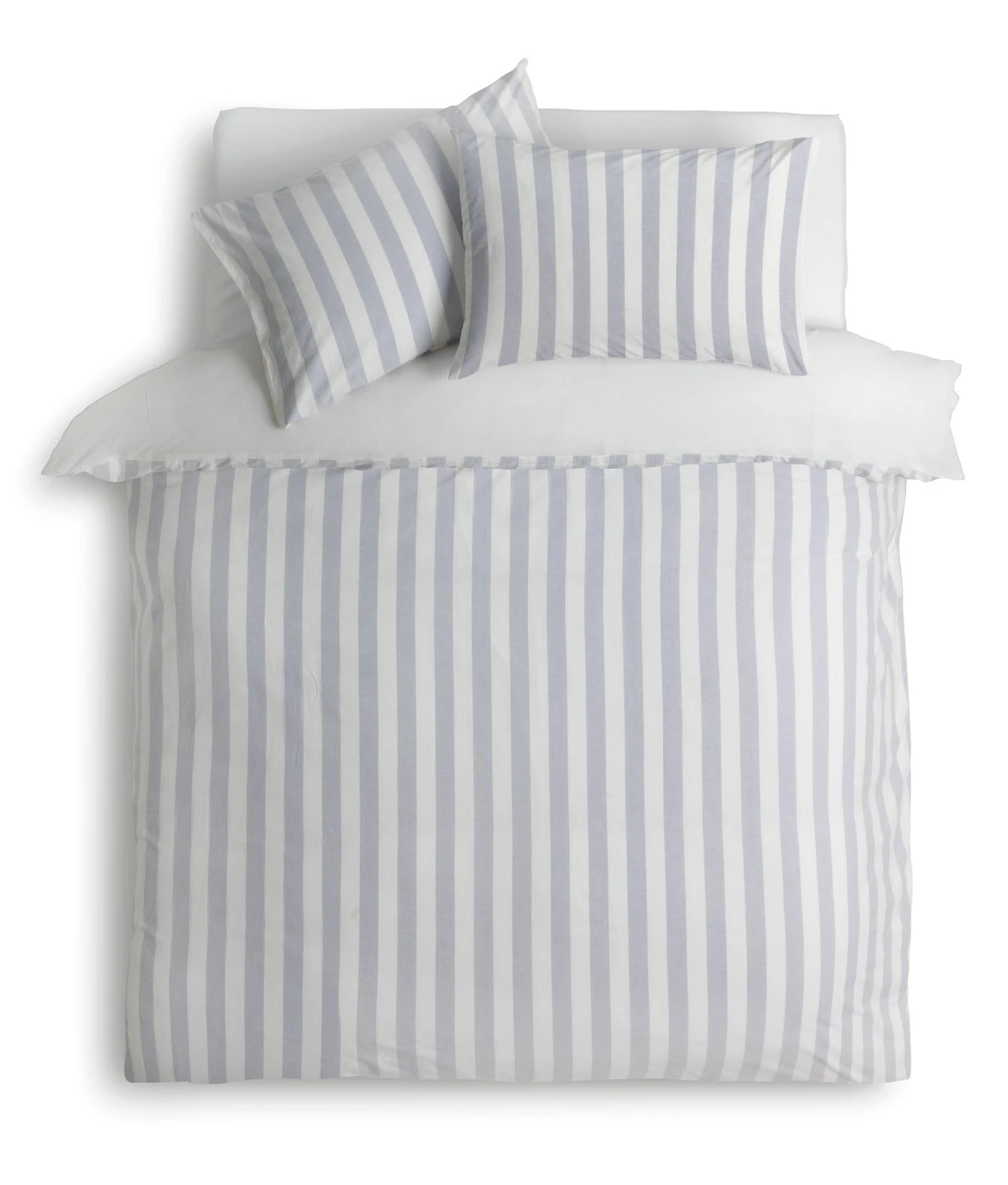 Habitat Stripe Sky Blue & White Bedding Set - Double 1 Habitat Stripe Sky Blue & White Bedding Set - Double