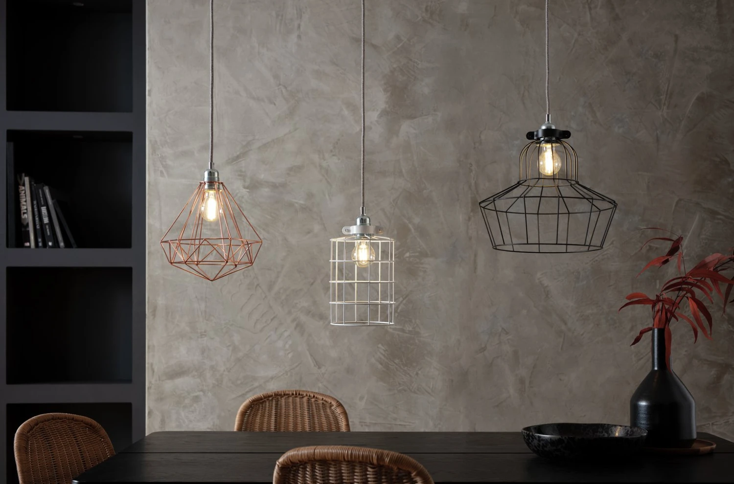 Habitat Cepheus Small Wire Shade - White 7 Habitat Cepheus Small Wire Shade - White - Image 7