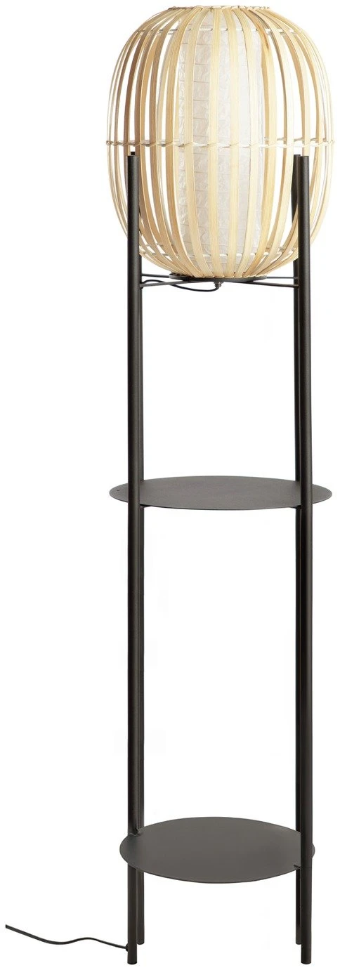 Habitat Aoki Bamboo Shelved Floor Lamp 2 Habitat Aoki Bamboo Shelved Floor Lamp - Image 2