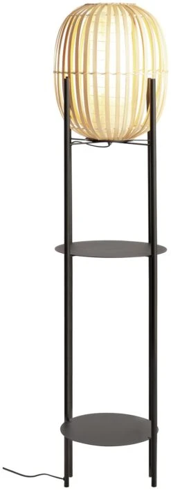 Habitat Aoki Bamboo Shelved Floor Lamp 9 Habitat Aoki Bamboo Shelved Floor Lamp -Habitat Store 9521700 R Z002A