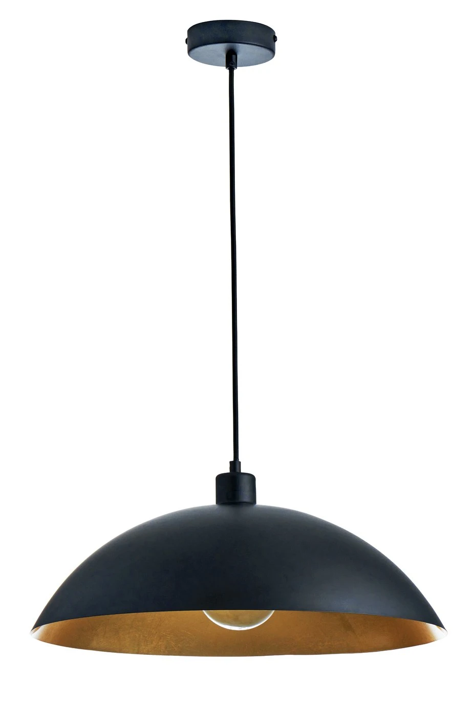 Habitat Yuno Leaf Pendant Shade - Black And Gold 2 Habitat Yuno Leaf Pendant Shade - Black And Gold - Image 2