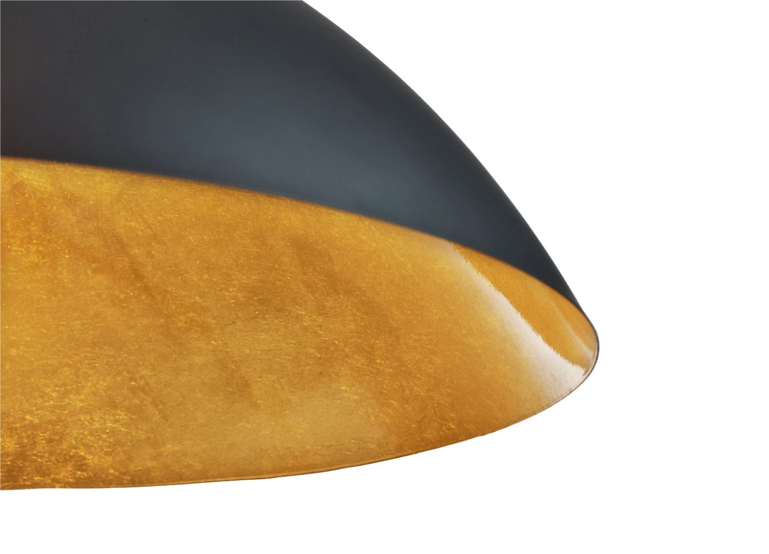 Habitat Yuno Leaf Pendant Shade - Black And Gold 3 Habitat Yuno Leaf Pendant Shade - Black And Gold - Image 3