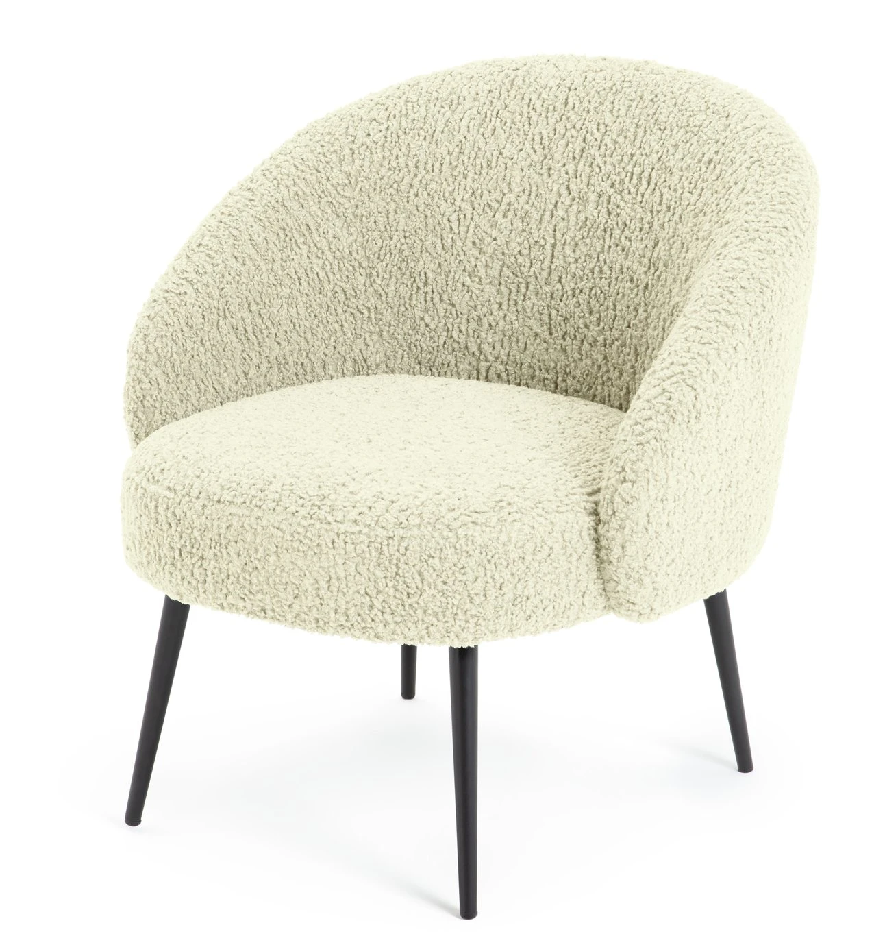 Habitat Ash Boucle Accent Chair - Cream 5 Habitat Ash Boucle Accent Chair - Cream - Image 5