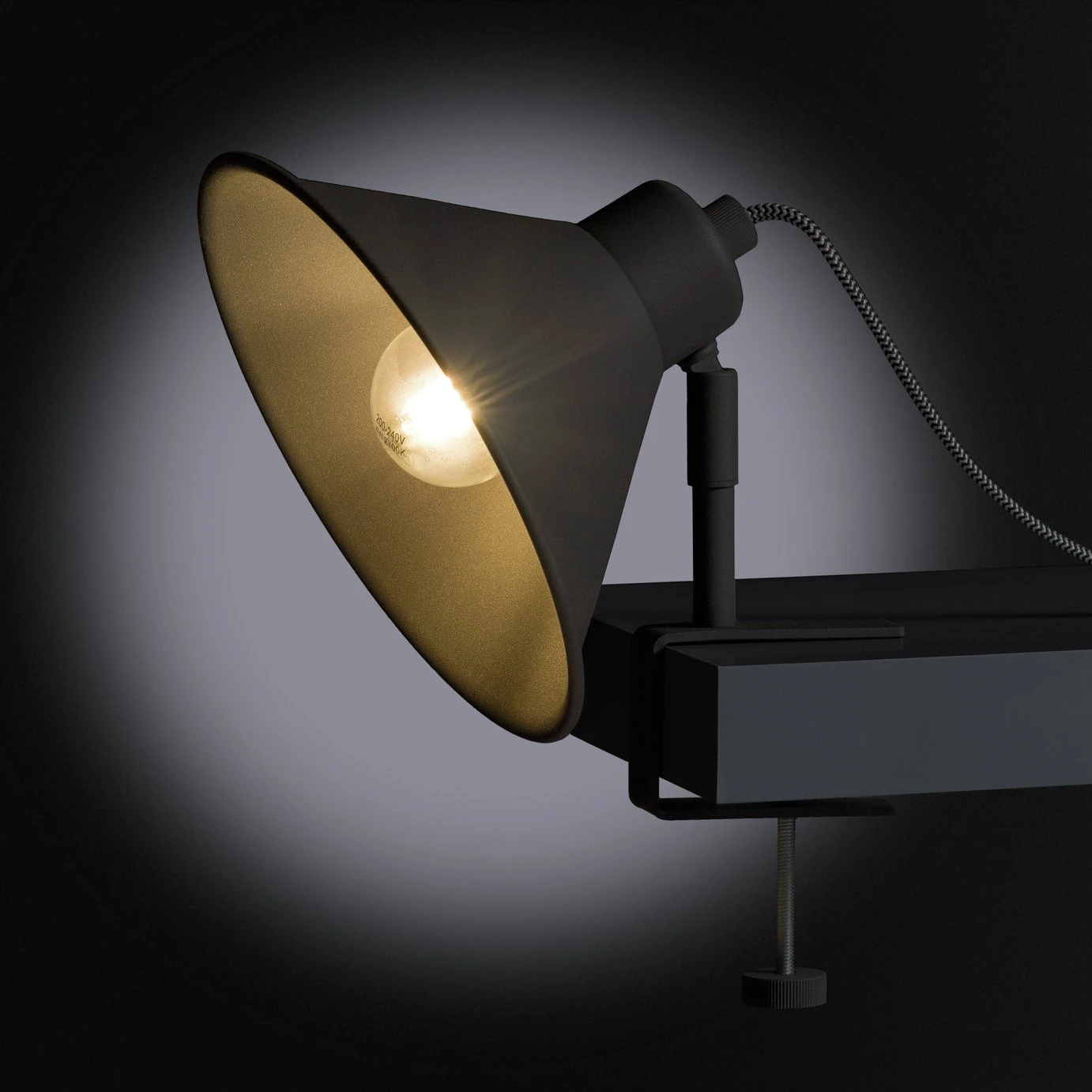 Habitat Loft Industrial Clamp Light - Charcoal 2 Habitat Loft Industrial Clamp Light - Charcoal - Image 2