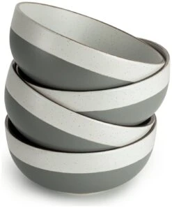 Habitat Speckle Set Of 4 Stoneware Cereal Bowl -Habitat Store 9528442 R Z002A