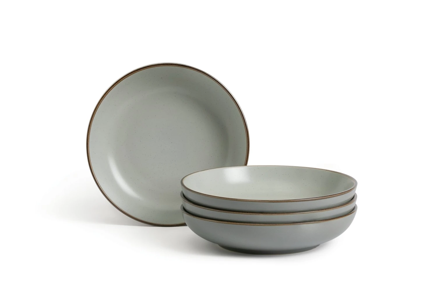 Habitat Speckle 4 Piece Stoneware Pasta Bowl - Grey 1 Habitat Speckle 4 Piece Stoneware Pasta Bowl - Grey