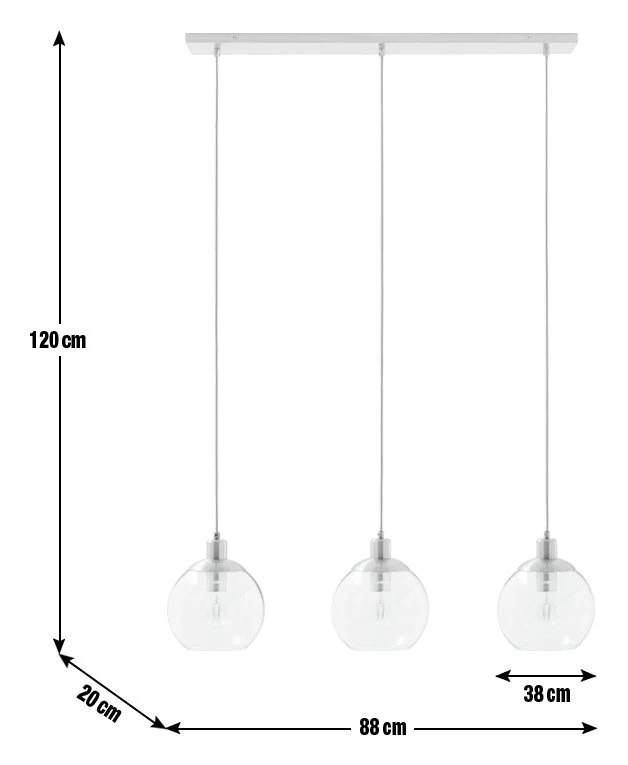 Habitat Coleman Metal 3 Light Bar Pendant Light - Copper 3 Habitat Coleman Metal 3 Light Bar Pendant Light - Copper - Image 3