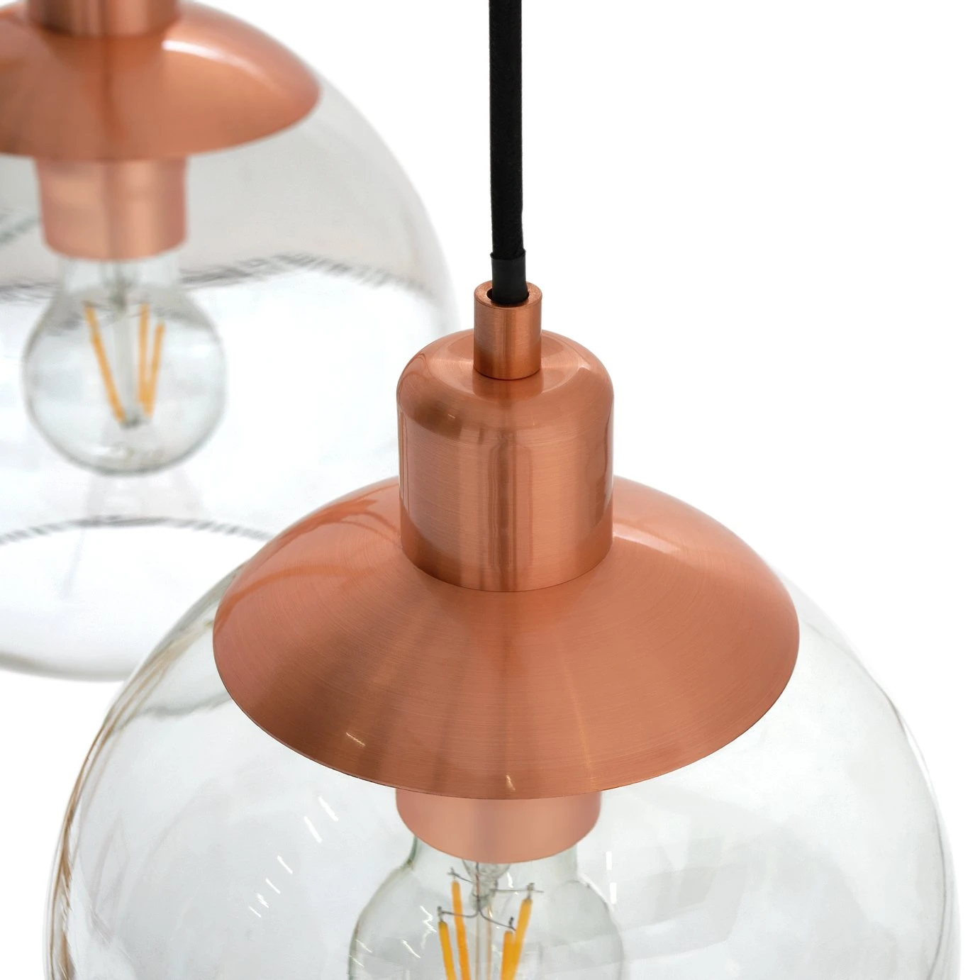 Habitat Coleman Metal 3 Light Bar Pendant Light - Copper 4 Habitat Coleman Metal 3 Light Bar Pendant Light - Copper - Image 4