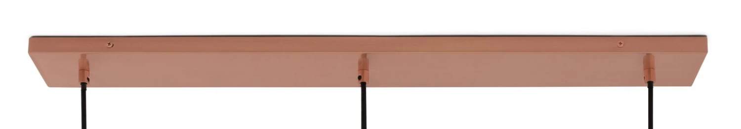 Habitat Coleman Metal 3 Light Bar Pendant Light - Copper 5 Habitat Coleman Metal 3 Light Bar Pendant Light - Copper - Image 5