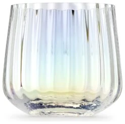 Habitat Iridescent Lustre Set Of 4 Fluted Tumblers 7 Habitat Iridescent Lustre Set Of 4 Fluted Tumblers -Habitat Store 9538119 R Z002A
