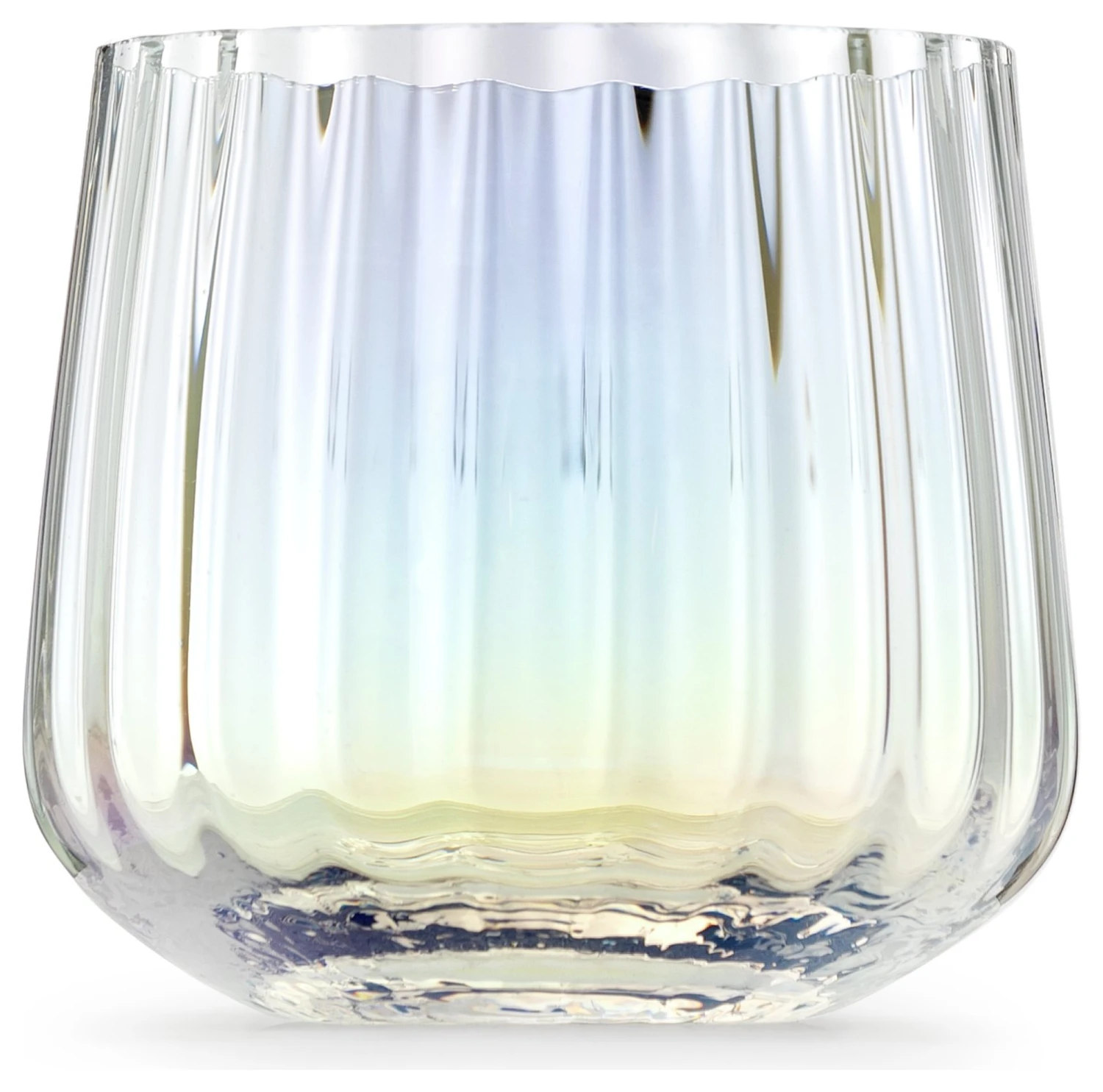 Habitat Iridescent Lustre Set Of 4 Fluted Tumblers 3 Habitat Iridescent Lustre Set Of 4 Fluted Tumblers - Image 3