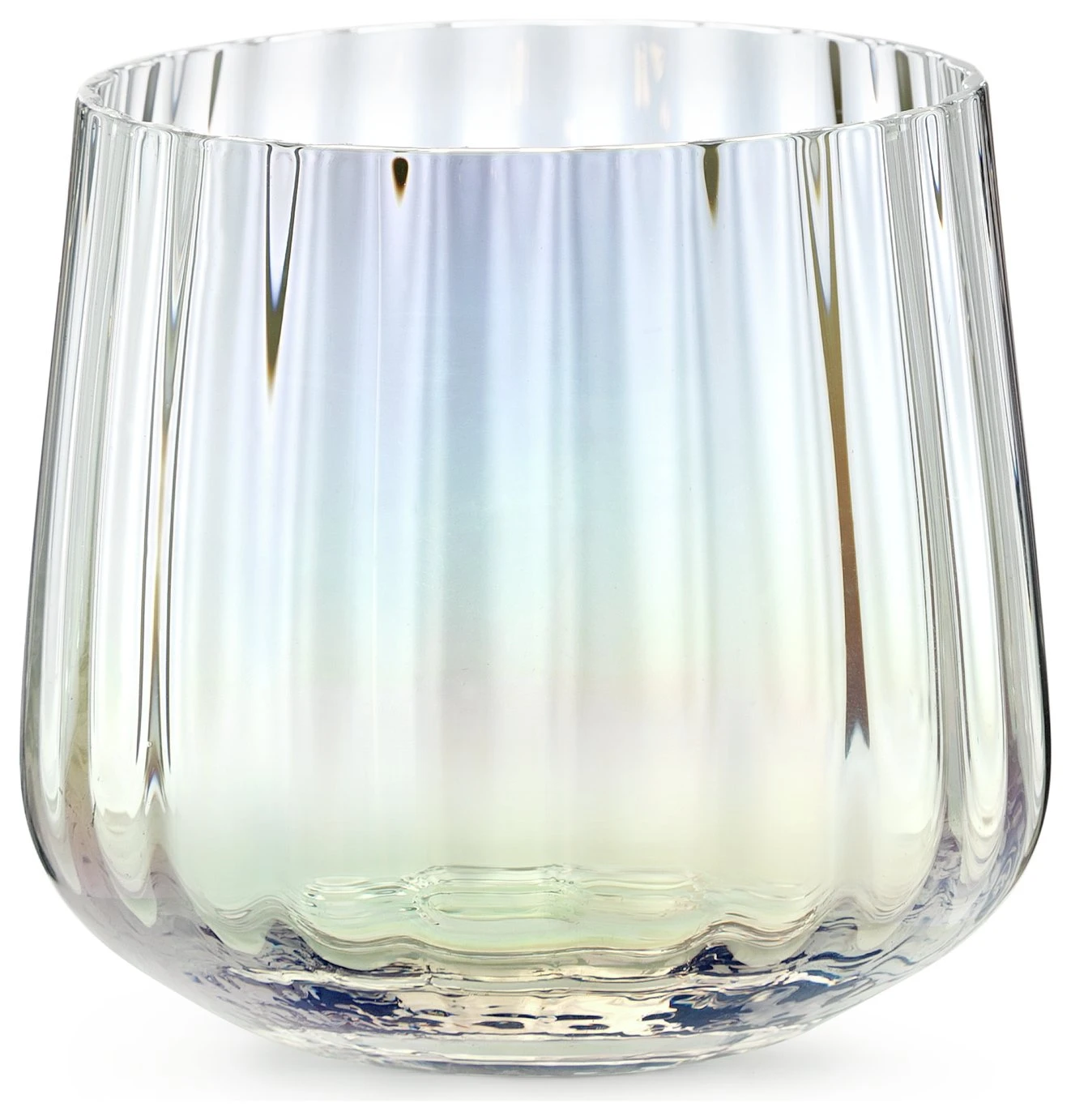 Habitat Iridescent Lustre Set Of 4 Fluted Tumblers 5 Habitat Iridescent Lustre Set Of 4 Fluted Tumblers - Image 5