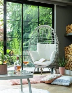 Habitat Kora Rattan Effect Garden Egg Chair - Black 15 Habitat Kora Rattan Effect Garden Egg Chair - Black -Habitat Store 9539060 R Z002C