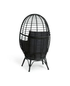 Habitat Kora Rattan Effect Garden Egg Chair - Black 14 Habitat Kora Rattan Effect Garden Egg Chair - Black -Habitat Store 9539060 R Z004A