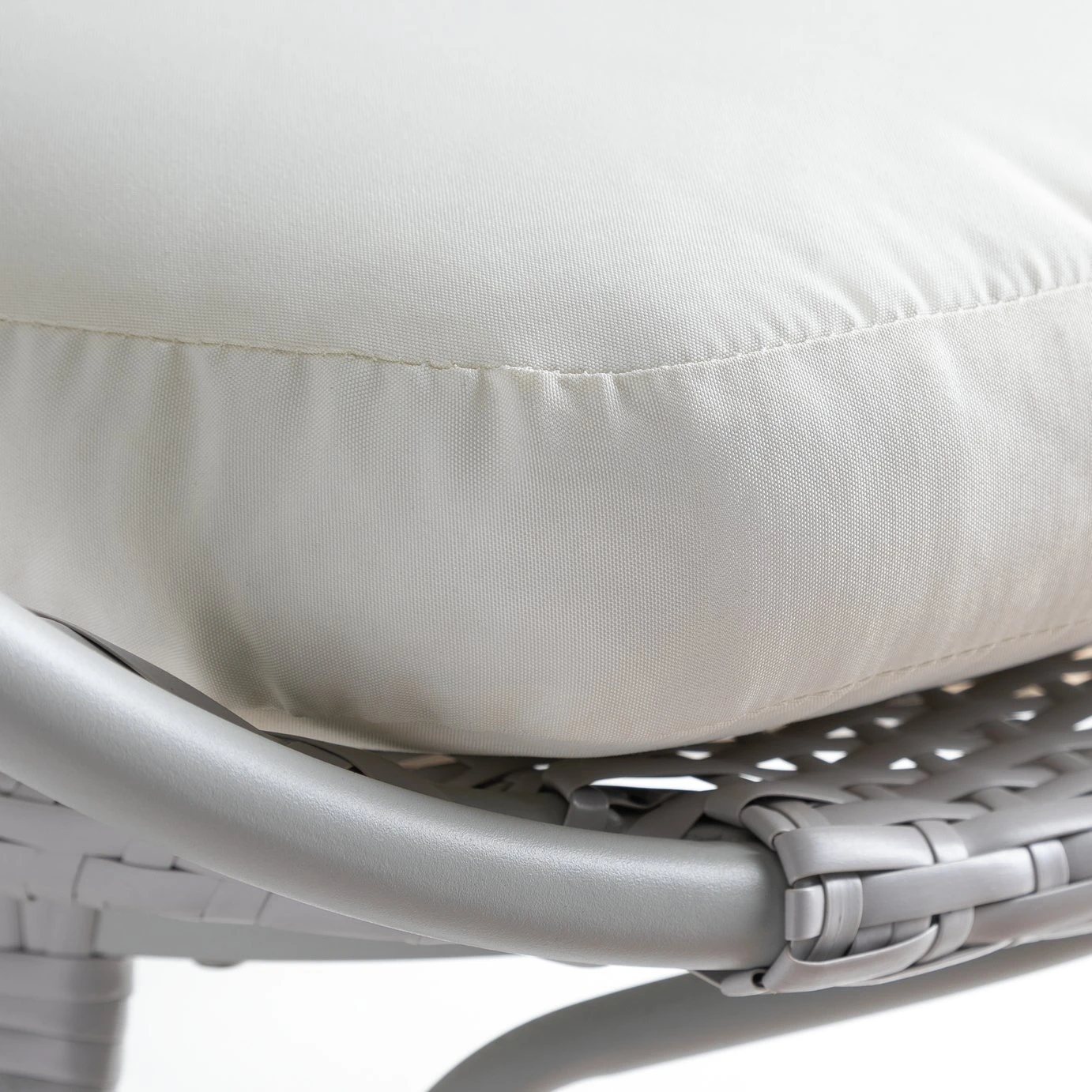 Habitat Kora Rattan Effect Garden Egg Chair - Grey 6 Habitat Kora Rattan Effect Garden Egg Chair - Grey - Image 6