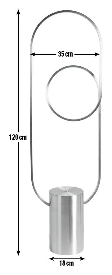 Habitat Pill LED Floor Lamp - Brushed Brass 3 Habitat Pill LED Floor Lamp - Brushed Brass - Image 3