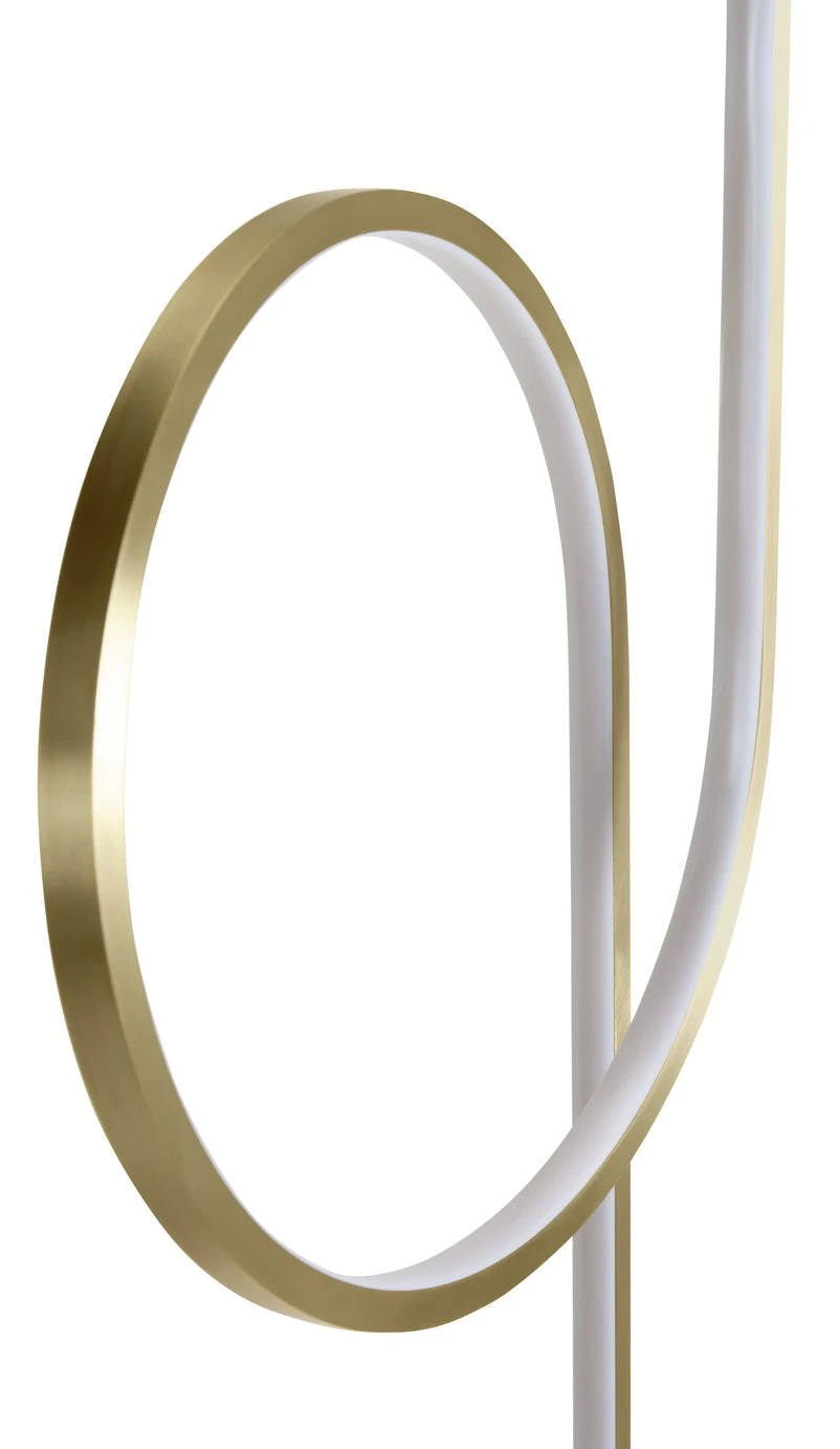 Habitat Pill LED Floor Lamp - Brushed Brass 5 Habitat Pill LED Floor Lamp - Brushed Brass - Image 5