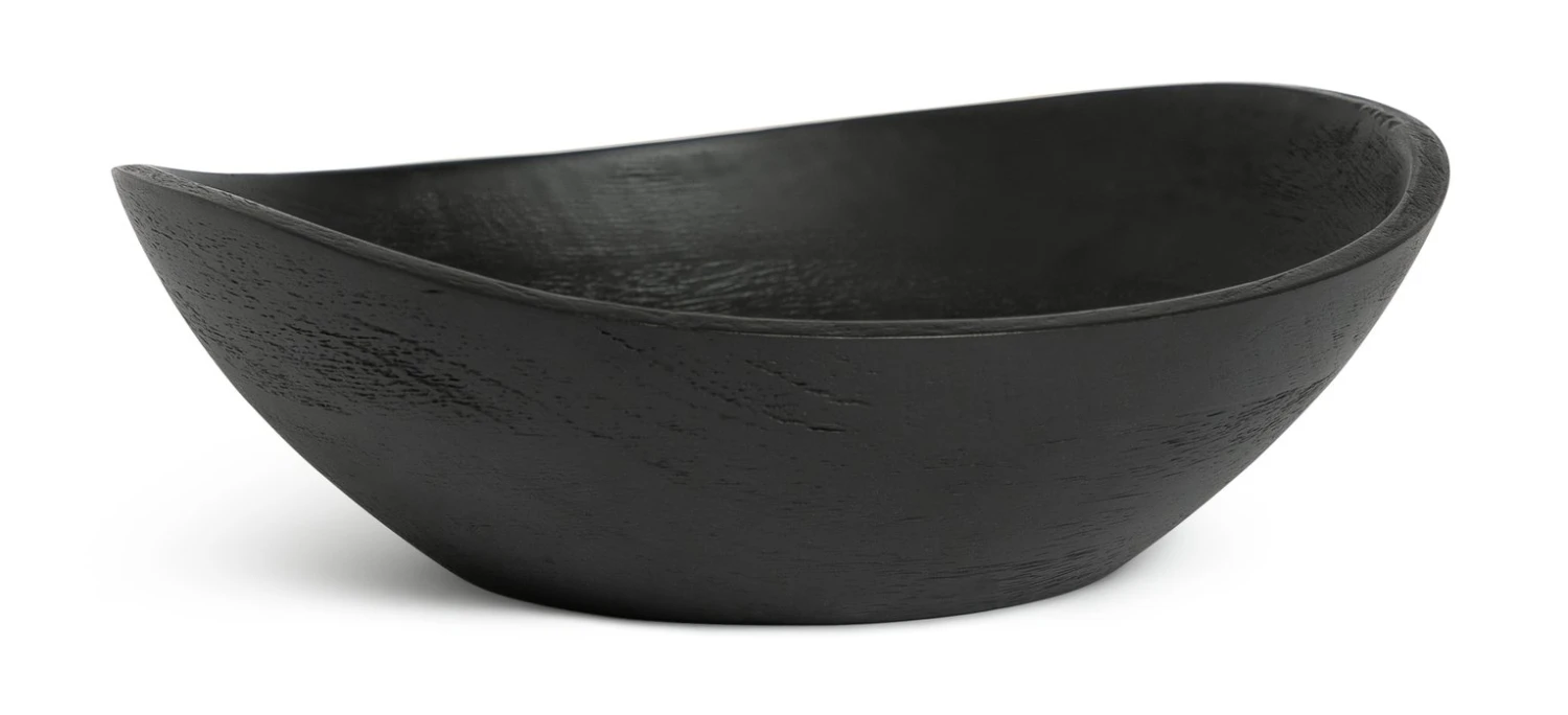 Habitat Mango Wood Serve Bowl - Black 5 Habitat Mango Wood Serve Bowl - Black - Image 5