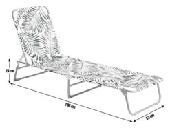 Habitat Global Leaf Folding Sun Lounger - Green -Habitat Store 9545047 R E001