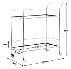Habitat Monroe Drinks Trolley - Black 8 Habitat Monroe Drinks Trolley - Black -Habitat Store 9547801 R E001