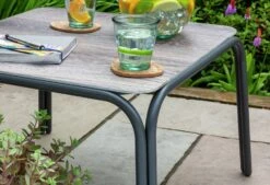 Habitat Nora 2 Seater Metal Garden Bistro Set - Grey -Habitat Store 9548415 R Z005C