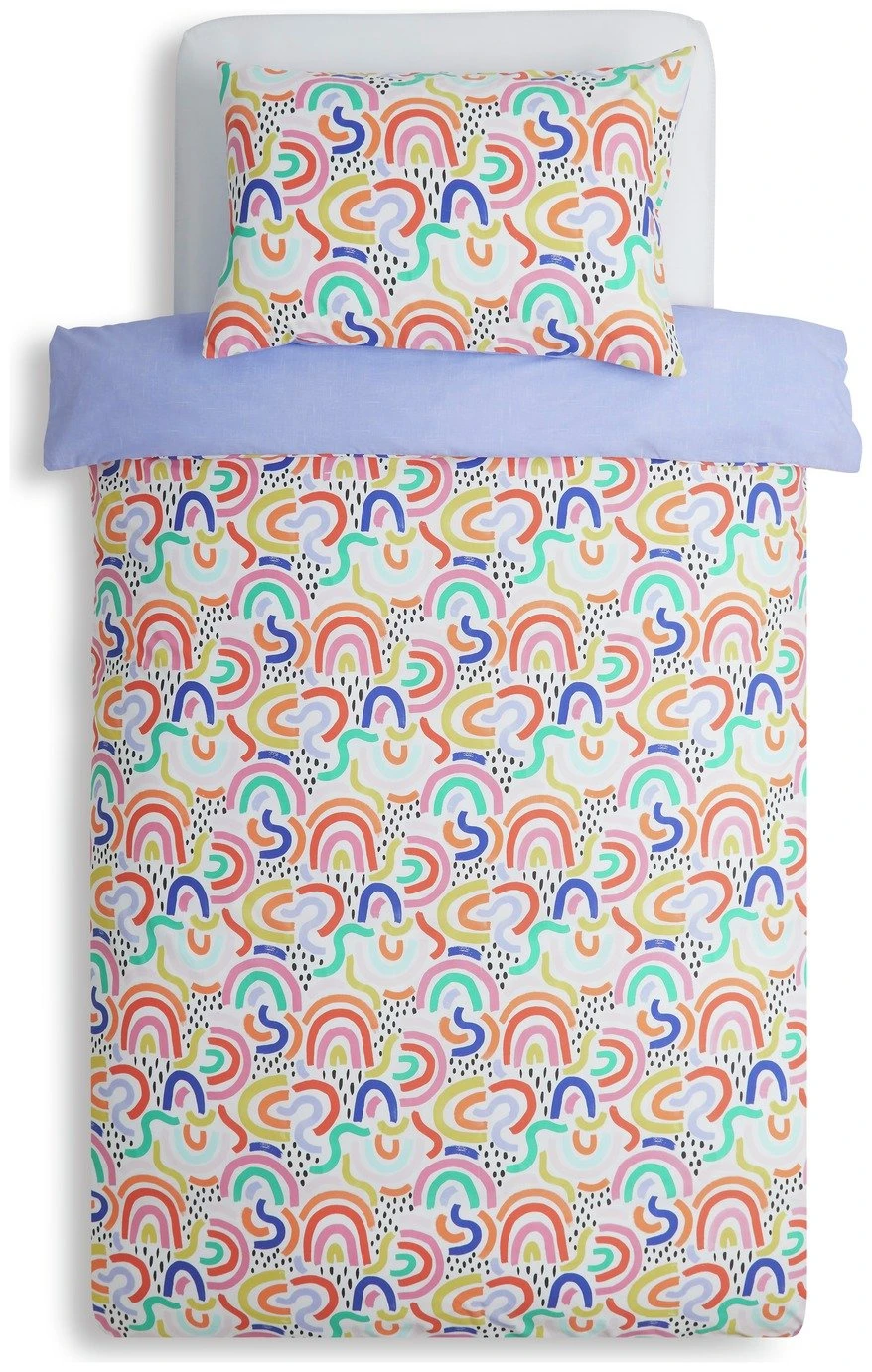 Habitat Kids Rainbow Brights Bedding Set - Single 3 Habitat Kids Rainbow Brights Bedding Set - Single - Image 3