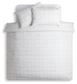 Habitat Country Grid White Bedding Set - Single -Habitat Store 9551598 R Z002A
