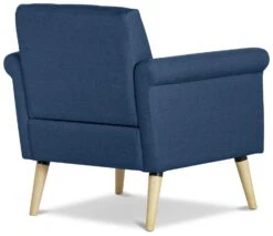 Habitat Evie Fabric Armchair In A Box - Navy 7 Habitat Evie Fabric Armchair In A Box - Navy -Habitat Store 9551691 R Z003A
